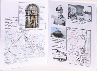 St Mere Eglise stained glass window, Lt Jhanke, Sherman tank, Utah beach Lt Jahnke utah beach