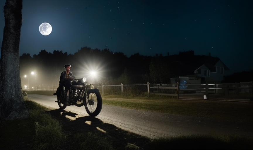 commando on mororbike